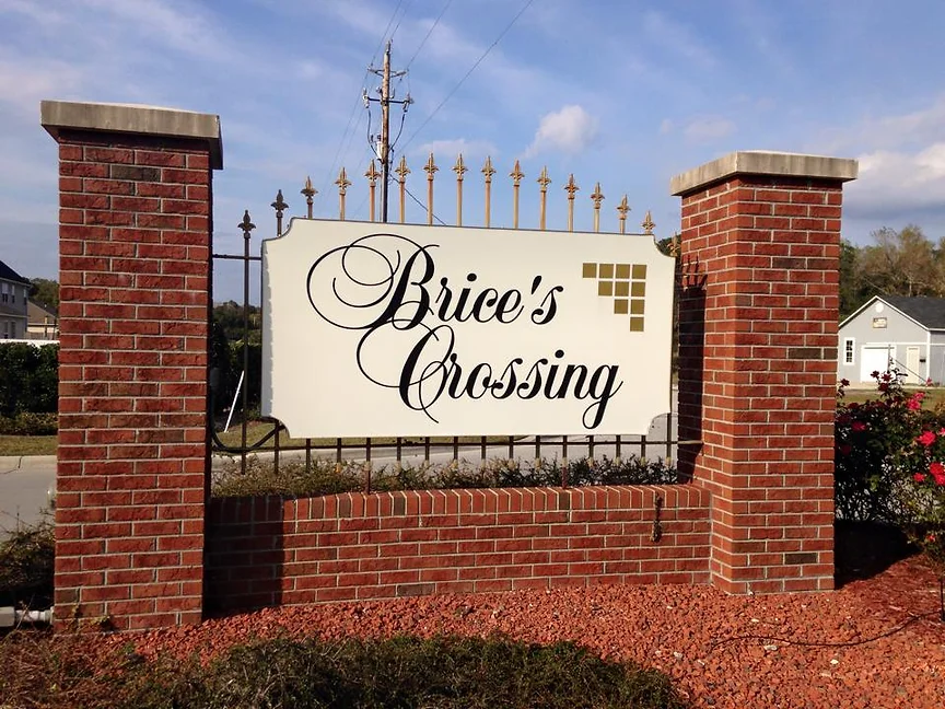 brices cove subdivision sign by elite sign services