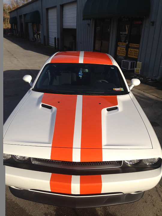 dodge challenger wrap by elite sign services