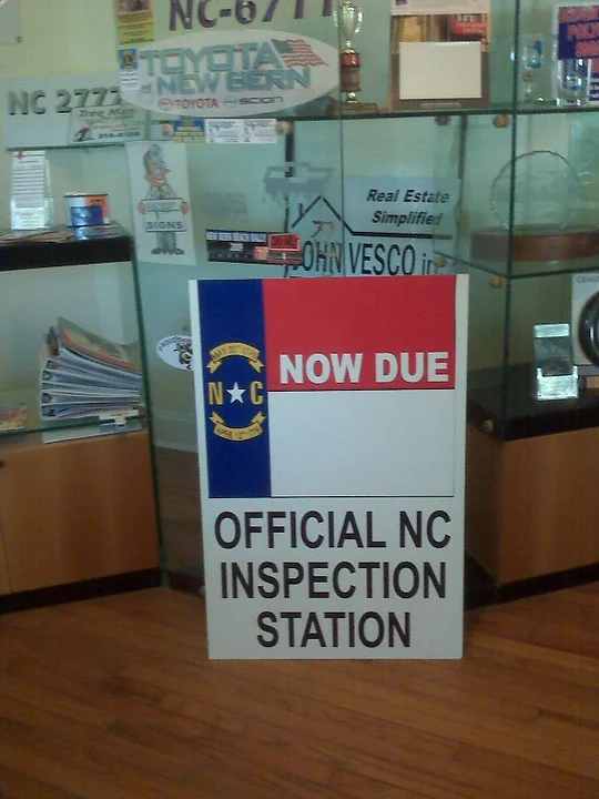 nc official inspection station small sign by elite sign services