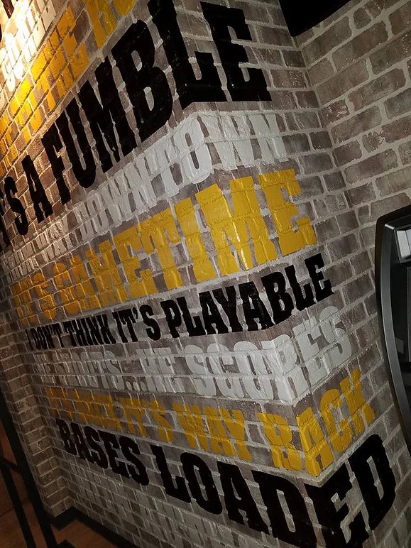 interior sign for buffalo wild wings by elite sign services