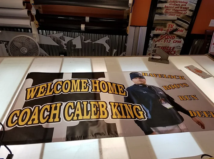 coach caleb king banner by elite sign services