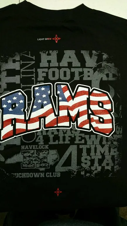 havelock rams tshirt printed at elite sign services