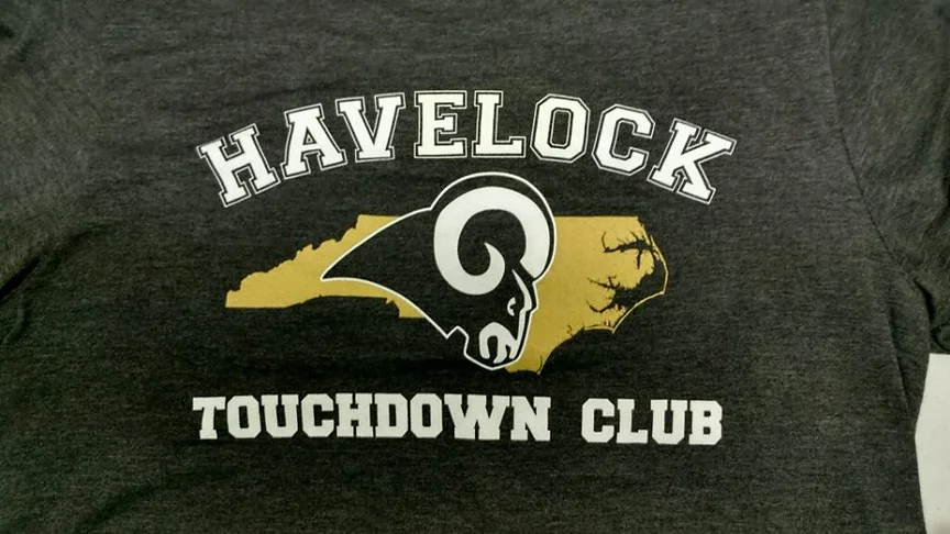 havlock touchdown club tshirt printed at elite sign services