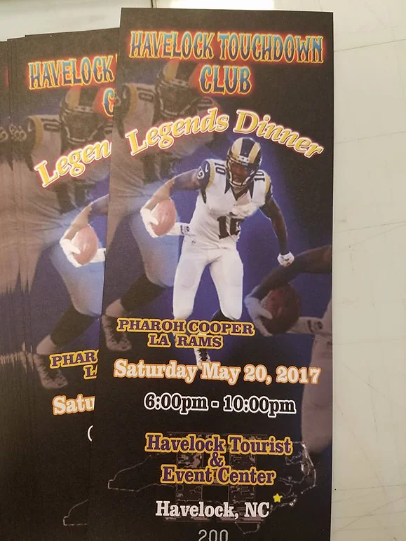 havelock touchdown club tickets by elite sign services