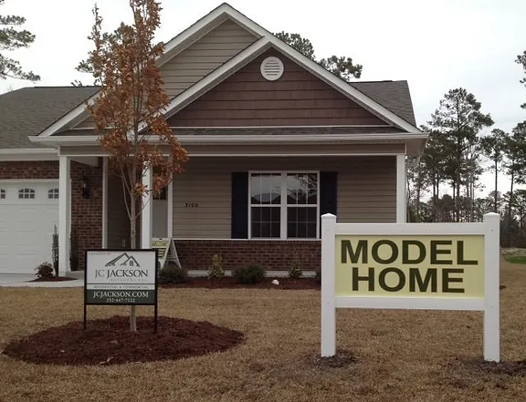 jc jackson model home sign by elite sign services