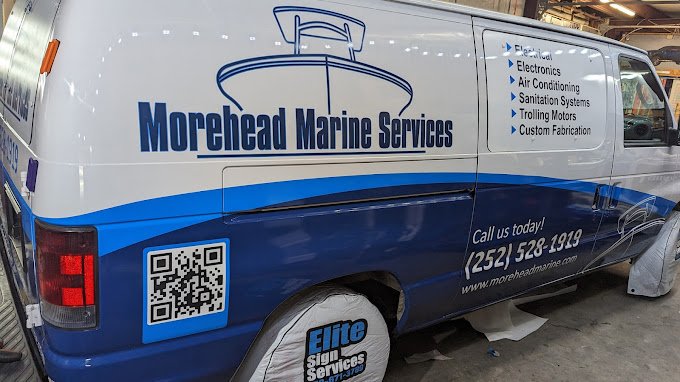 Morehead Maring wrap by Elite Sign Services