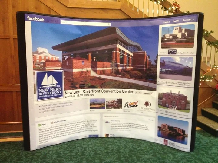 new bern riverftont comvention center display printed at elite sign services