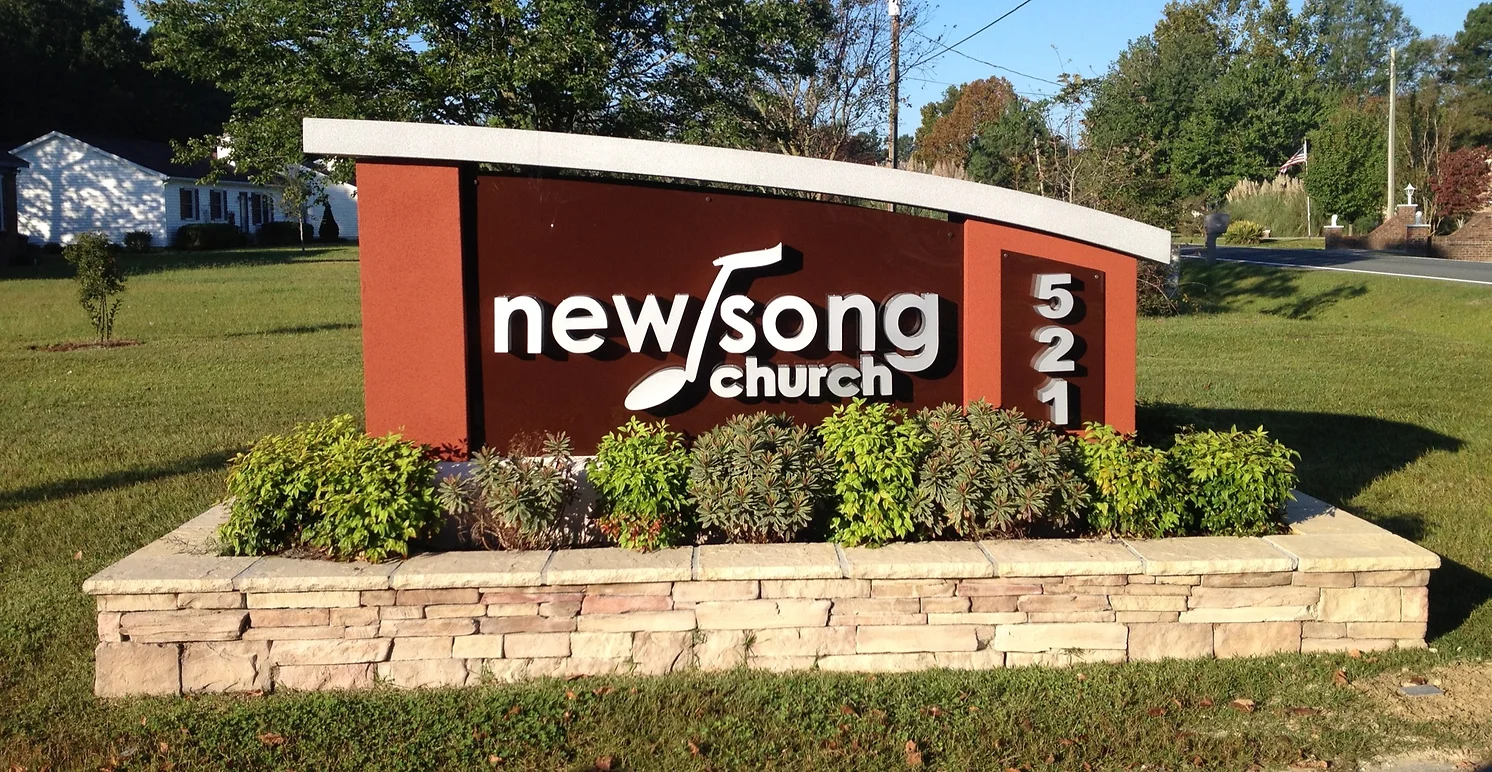 Sign for New Song Church Created by Elite Sign Services