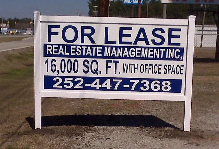 real estate management sign by elite sign services