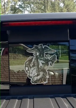 usmc decal by elite sign services