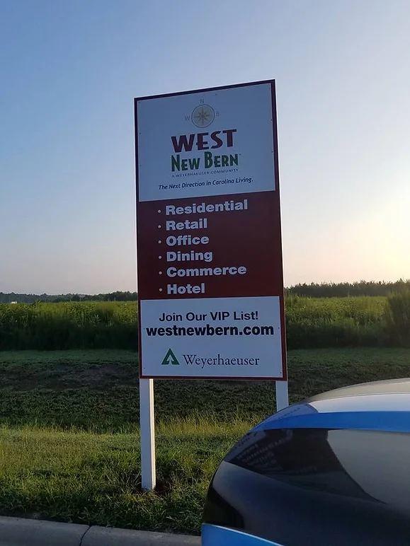 west new bern sign by elite sign services