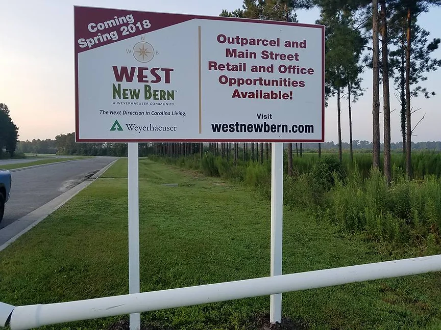 west new bern sign by elite sign services